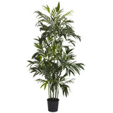 6' Artificial Green Bamboo Palm Silk Tree-Parc Decor