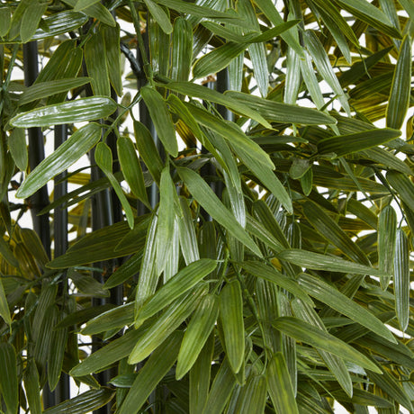 6’ Bamboo Artificial Tree with Black Trunks in Planter (Indoor/Outdoor)-Parc Decor