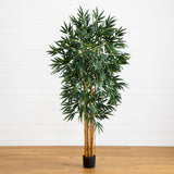 6' Biggy Style Bamboo Silk Tree-Parc Decor