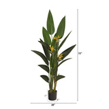 6’ Bird of Paradise Artificial Plant-Parc Decor