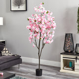 6’ Cherry Blossom Artificial Tree-Parc Decor