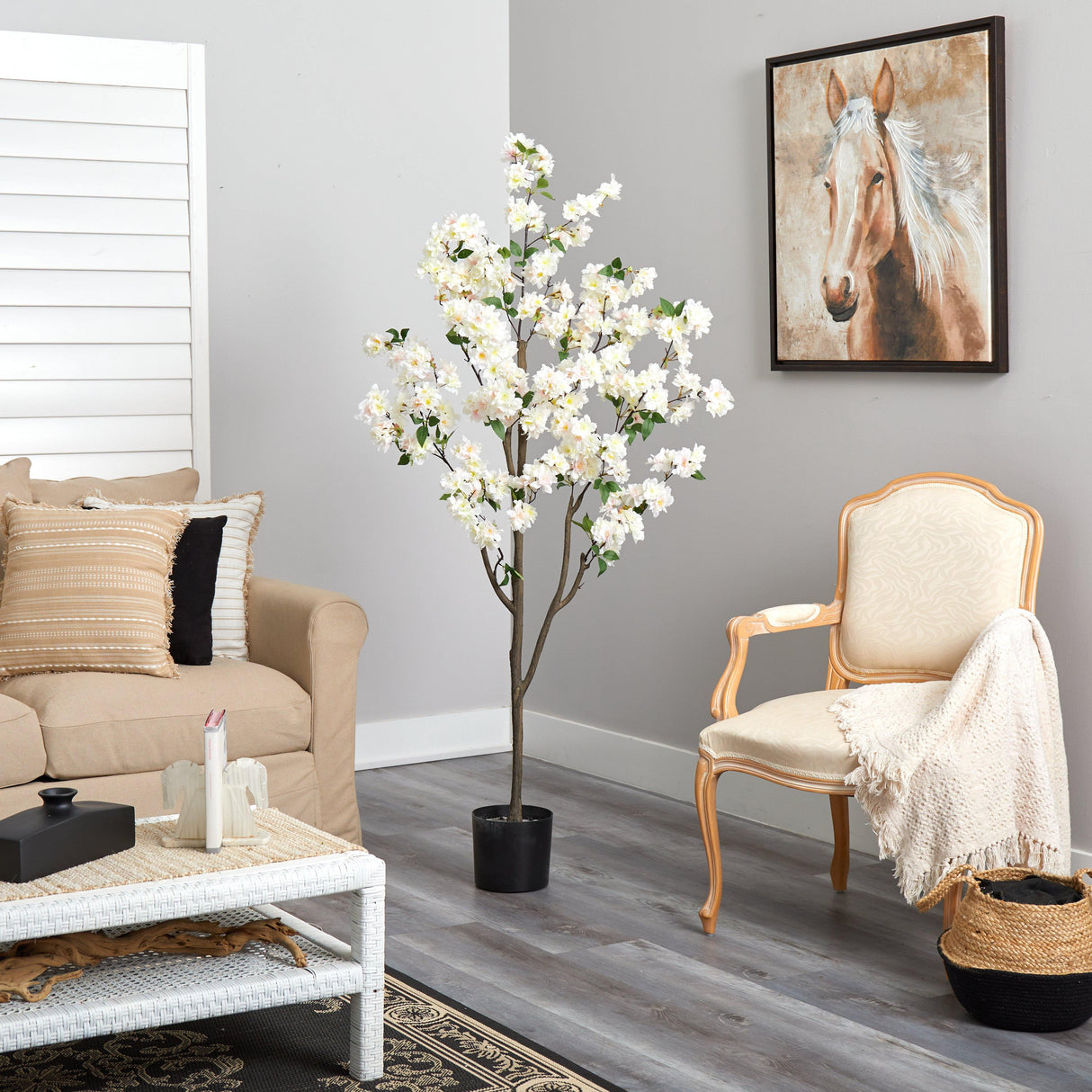 6’ Cherry Blossom Artificial Tree-Parc Decor