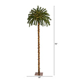 6’ Christmas Palm Artificial Tree with 200 Warm White LED Lights-Parc Decor
