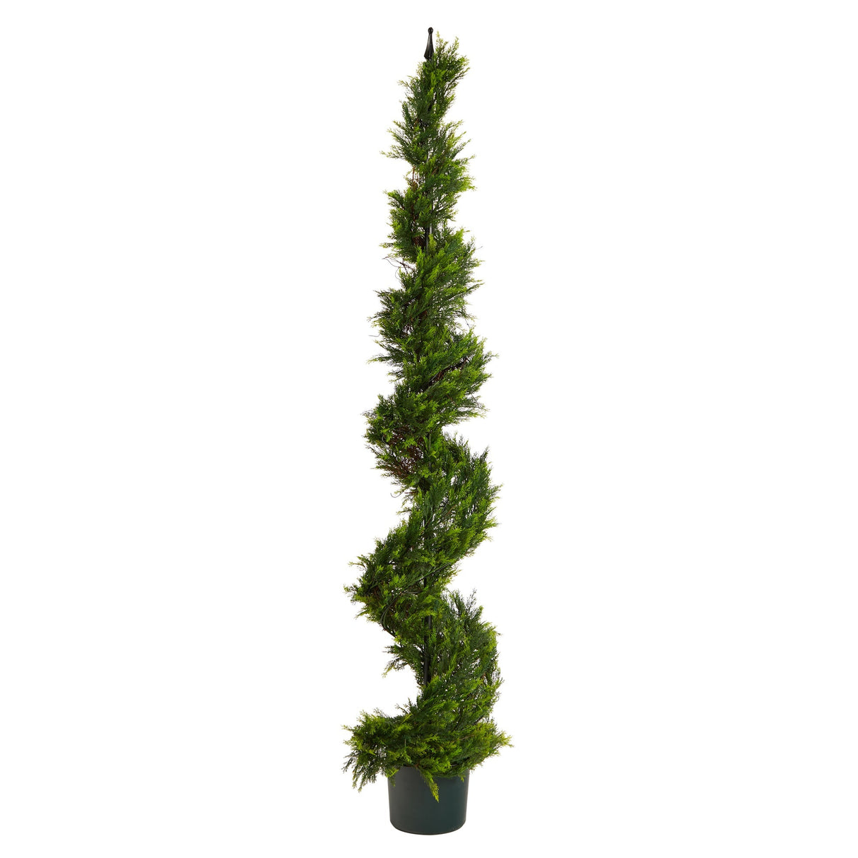 6’ Cypress Spiral Topiary Artificial Tree-Parc Decor