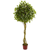 6' Ficus Artificial Topiary Tree UV Resistant (Indoor/Outdoor)-Parc Decor