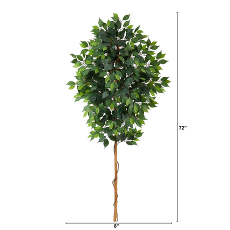 6’ Ficus Artificial Tree (No Pot)-Parc Decor