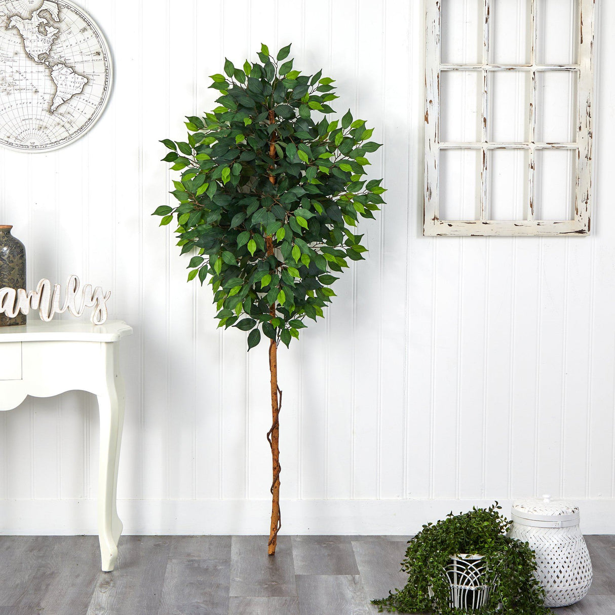 6’ Ficus Artificial Tree (No Pot)-Parc Decor