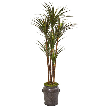 6’ Giant Yucca Artificial Tree in Decorative Planter(Indoor/Outdoor)-Parc Decor