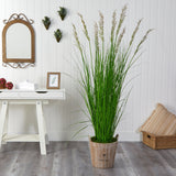 6’ Grass Artificial Plant in Farmhouse Planter-Parc Decor