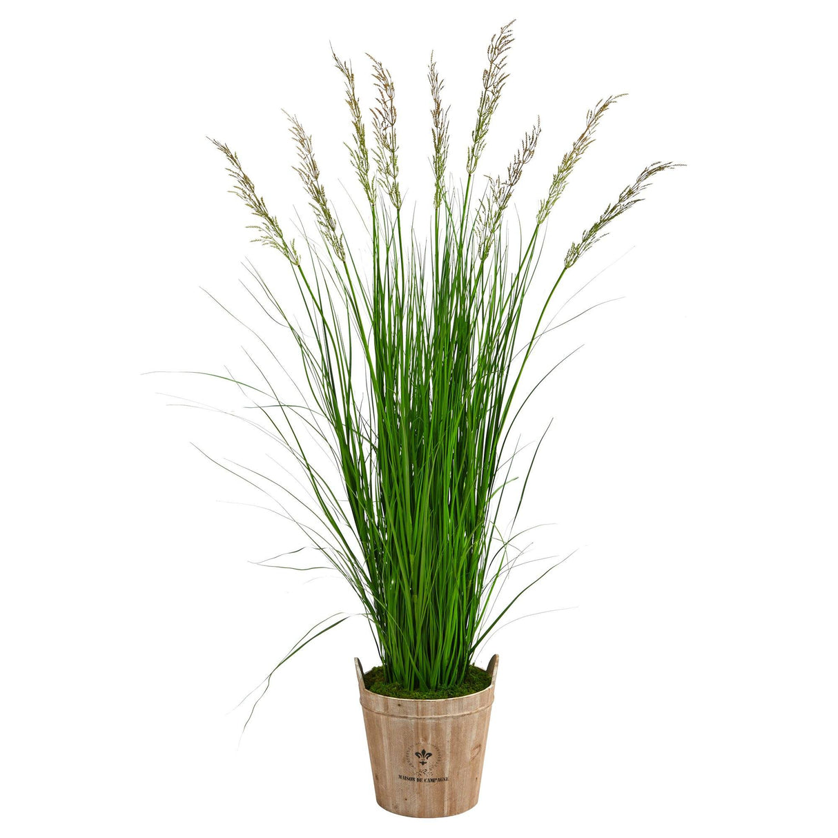6’ Grass Artificial Plant in Farmhouse Planter-Parc Decor