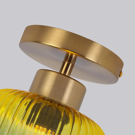 6 Inch Bard 1-Light Semi-Flush Mount Ceiling Light-Parc Decor