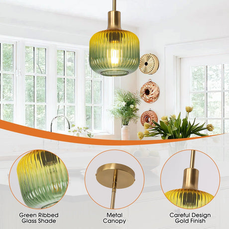 6 Inch Felix 1-Light Island Pendant Light-Parc Decor