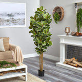 6’ Oak Artificial Tree UV Resistant (Indoor/Outdoor)-Parc Decor