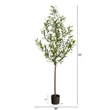 6’ Olive Artificial Tree-Parc Decor