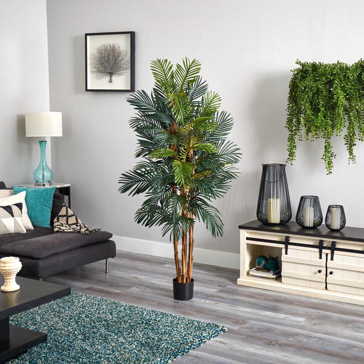 6' Robellini Palm Silk Tree-Parc Decor