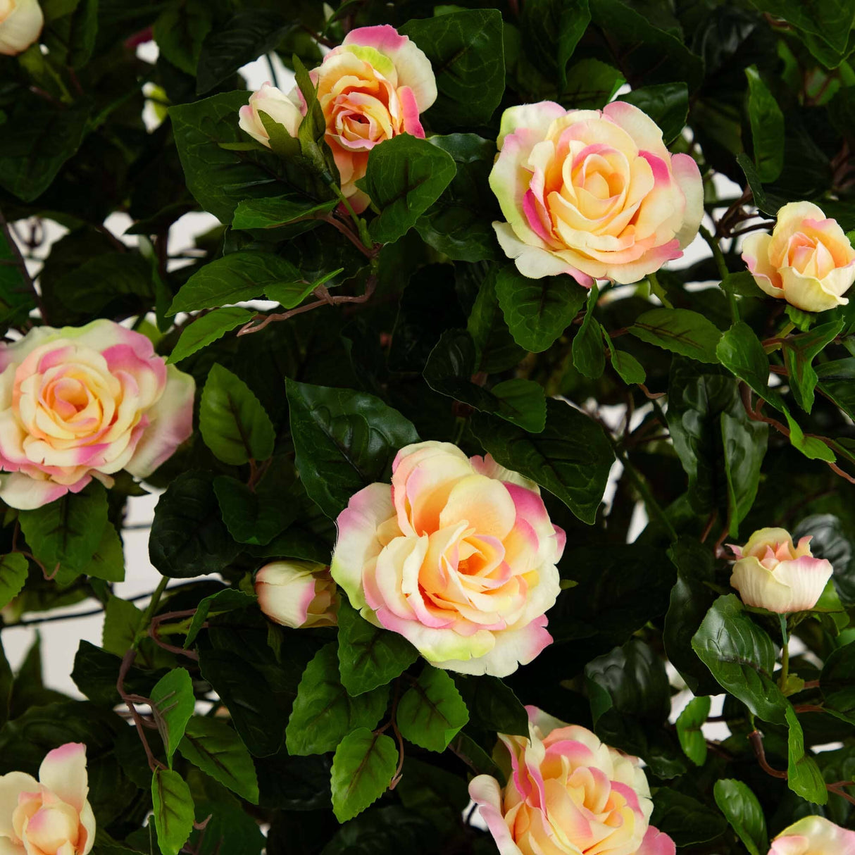 6’ Rose Artificial Tree with Woven Trunk-Parc Decor