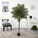 6’ Single Stalk Golden Cane Artificial Palm Tree-Parc Decor