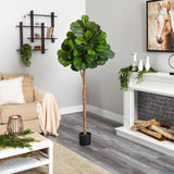 6’ Tall Fiddle Leaf Fig Artificial Tree-Parc Decor