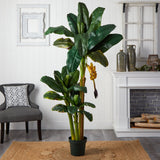 6' Triple Stalk Banana Silk Tree-Parc Decor
