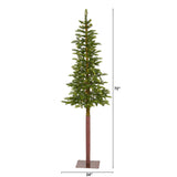 6’ Alaskan Alpine Artificial Christmas Tree with 100 Clear Microdot (Multifunction) LED Lights and 112 Bendable Branches-Christmas Tree-Parc Decor