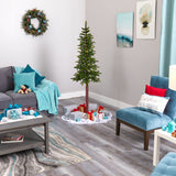 6’ Alaskan Alpine Artificial Christmas Tree with 100 Clear Microdot (Multifunction) LED Lights and 112 Bendable Branches-Christmas Tree-Parc Decor