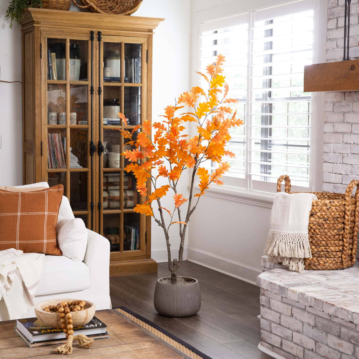 6' Artificial Autumn Oak Tree-Tree-Parc Decor