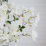 6’ Artificial Cherry Blossom Tree with White Decorative Planter-Tree-Parc Decor