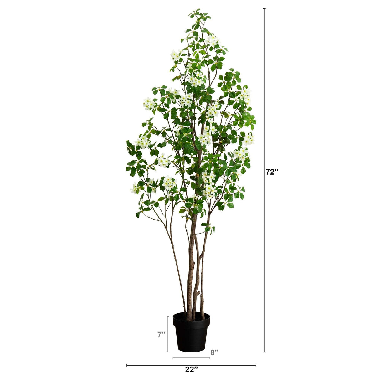6’ Artificial Dogwood Tree-Tree-Parc Decor