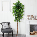 6’ Artificial Double Trunk Ficus Tree (No Pot)-Tree-Parc Decor
