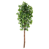 6’ Artificial Double Trunk Ficus Tree (No Pot)-Tree-Parc Decor