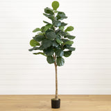 6’ Artificial Fiddle Leaf Tree-Tree-Parc Decor