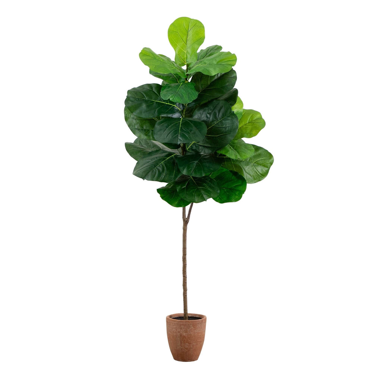 6’ Artificial Giant Leaf Fiddle Leaf Fig Tree in Decorative Planter with Real Touch Leaves-Tree-Parc Decor