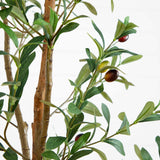 6’ Artificial Olive Tree with Natural Trunk-Tree-Parc Decor