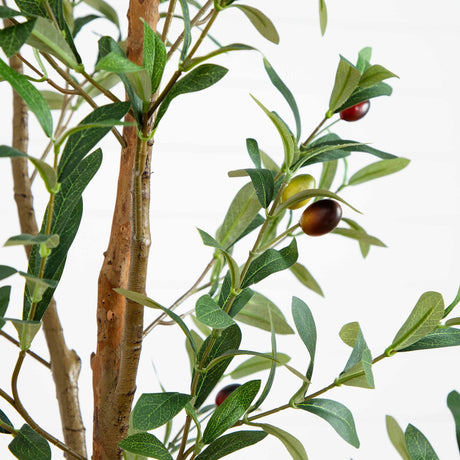 6’ Artificial Olive Tree with Natural Trunk-Tree-Parc Decor