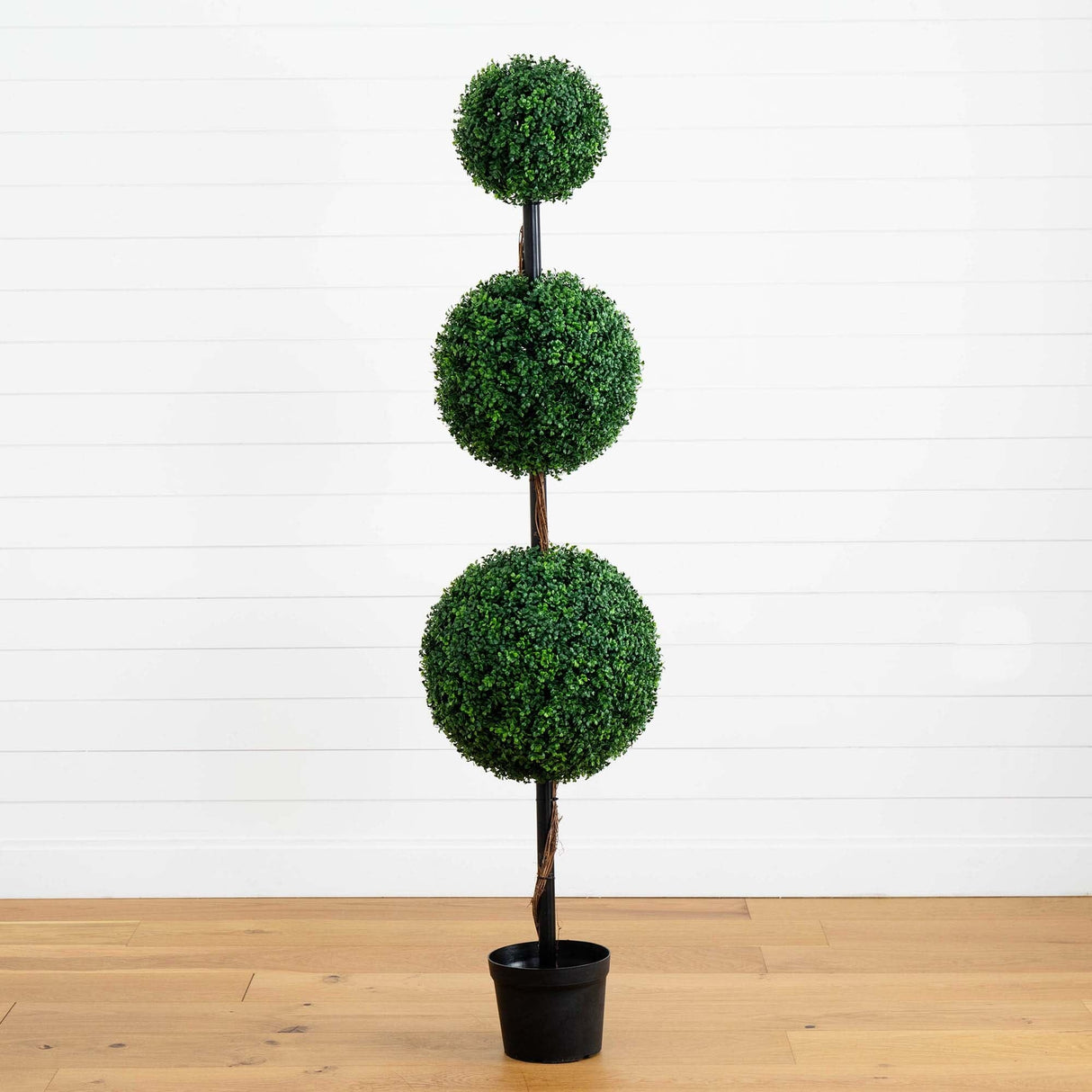 6’ Artificial Triple Ball Boxwood Topiary Tree (Indoor/Outdoor)-Tree-Parc Decor