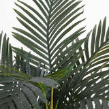 6’ Artificial Triple Stalk Golden Cane Palm Tree- Set of 2-Tree-Parc Decor