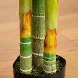 6’ Artificial Triple Stalk Golden Cane Palm Tree- Set of 2-Tree-Parc Decor