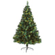 6' Assorted Green Scotch Pine Artificial Christmas Tree with 250 LED Lights-Christmas Tree-Parc Decor