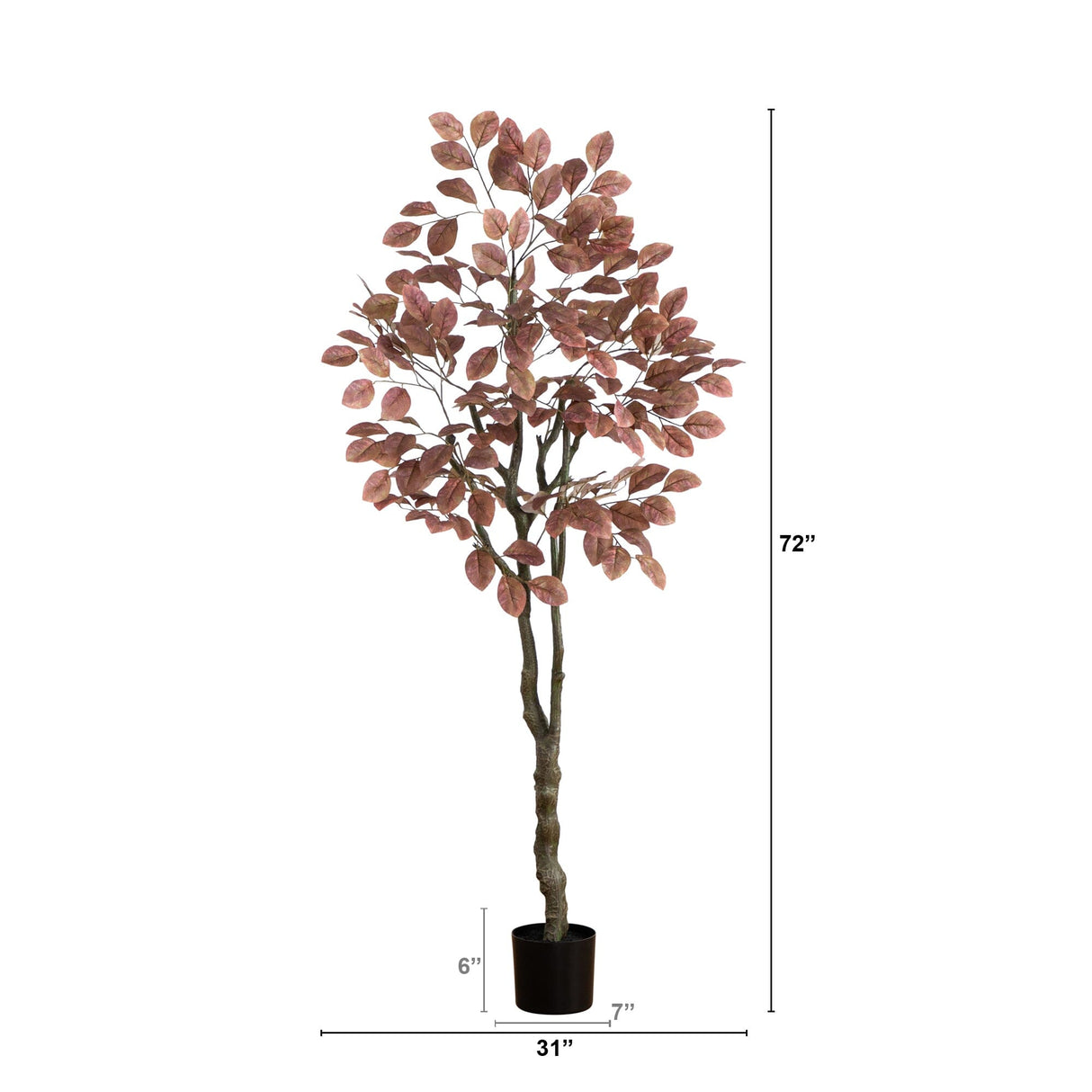 6’ Autumn Dogwood Artificial Fall Tree-Tree-Parc Decor