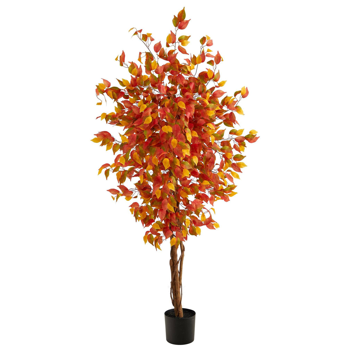 6’ Autumn Ficus Artificial Fall Tree-Tree-Parc Decor