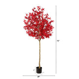 6’ Autumn Maple Artificial Fall Tree-Tree-Parc Decor