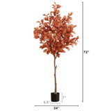6’ Autumn Oak Artificial Fall Tree-Tree-Parc Decor