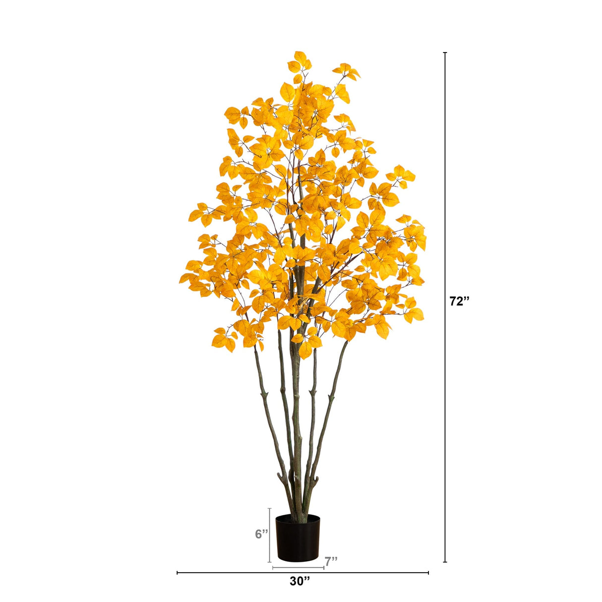 6’ Autumn Oyama Magnolia Artificial Fall Tree-Tree-Parc Decor