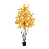 6’ Autumn Oyama Magnolia Artificial Fall Tree-Tree-Parc Decor