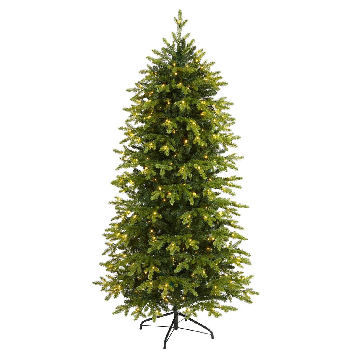 6’ Belgium Fir “Natural Look” Artificial Christmas Tree with 300 Clear LED Lights-Christmas Tree-Parc Decor