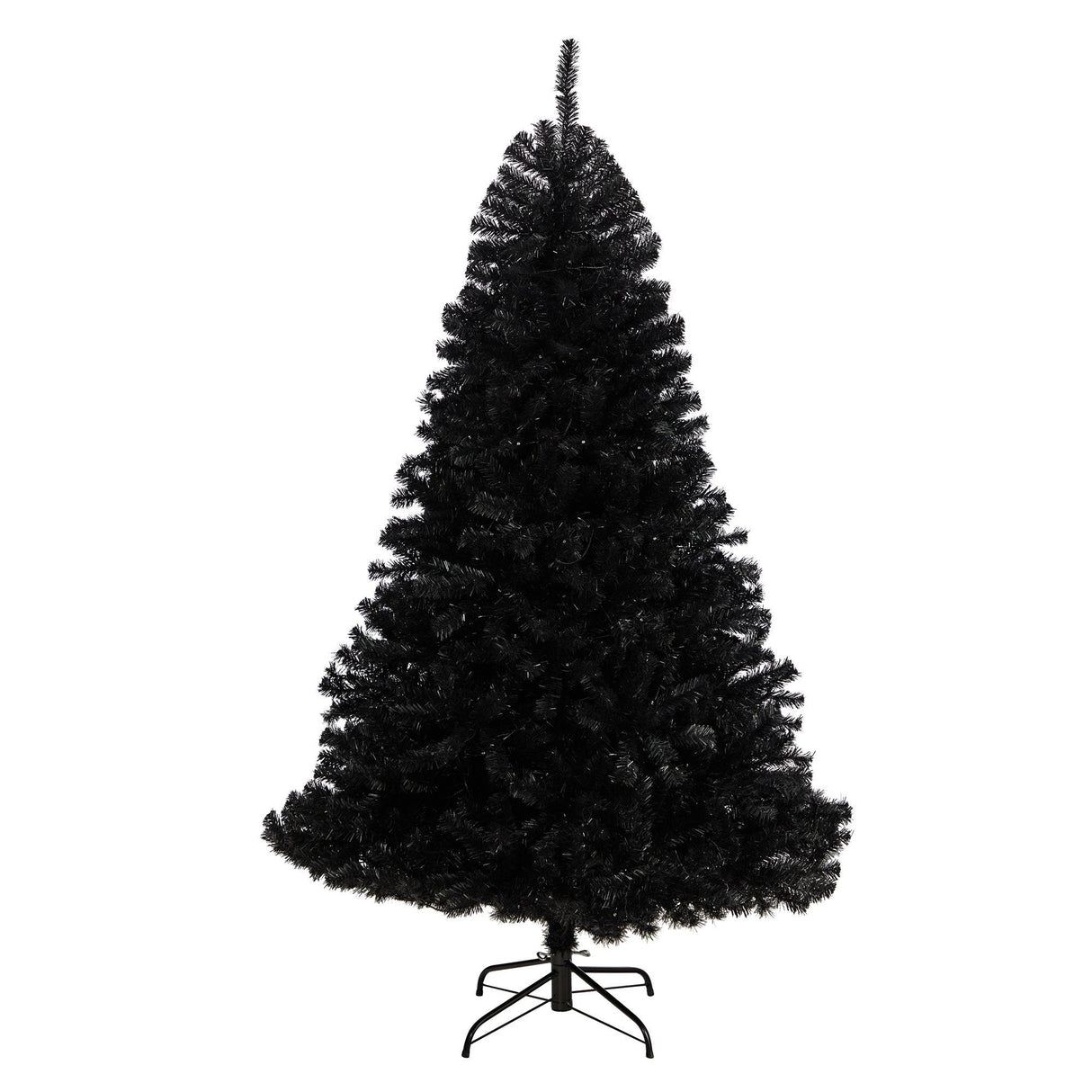 6’ Black Artificial Christmas Tree with 400 Clear LED Lights and 1036 Tips-Christmas Tree-Parc Decor