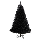 6’ Black Artificial Christmas Tree with 400 Clear LED Lights and 1036 Tips-Christmas Tree-Parc Decor