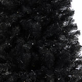 6’ Black Artificial Christmas Tree with 400 Clear LED Lights and 1036 Tips-Christmas Tree-Parc Decor