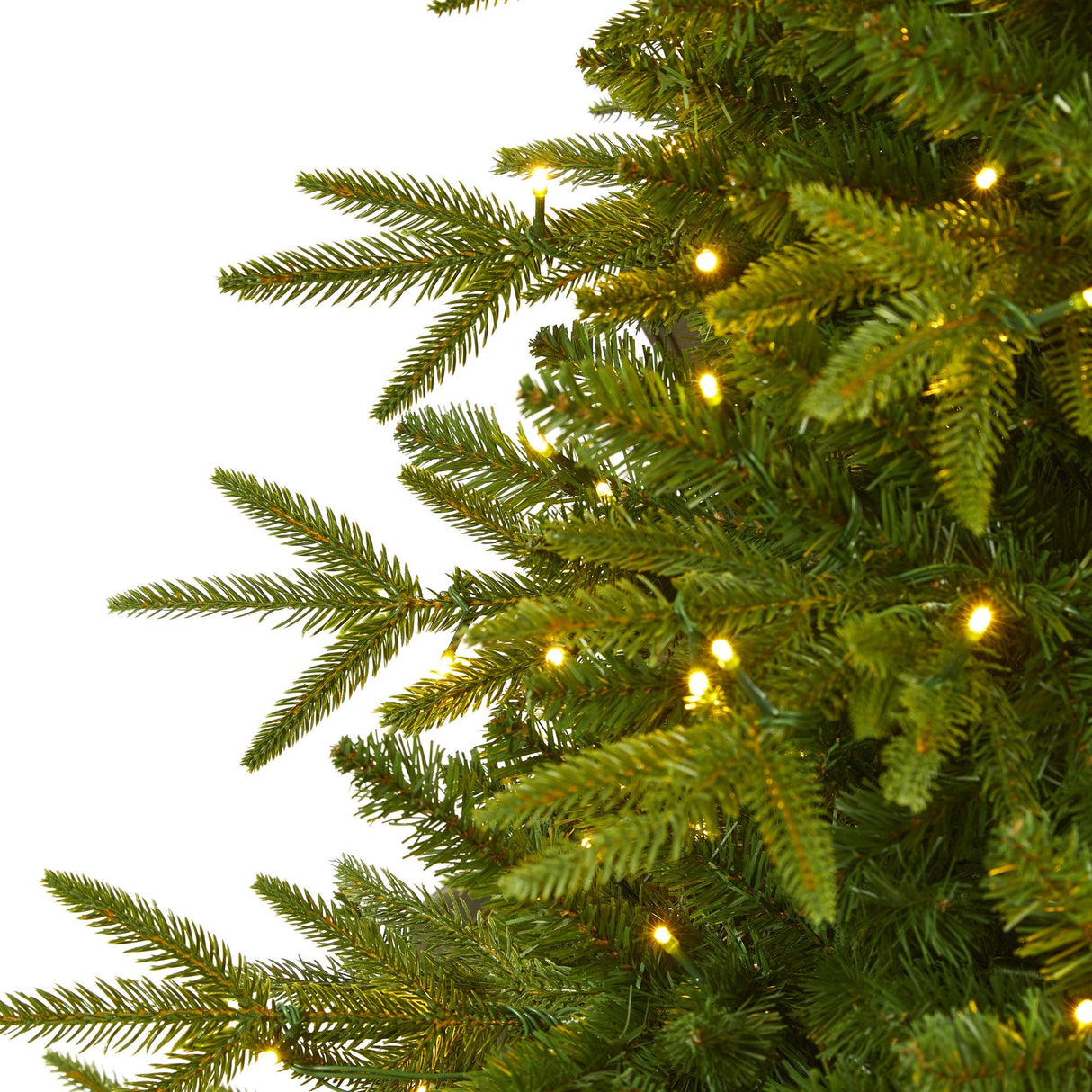 6’ Colorado Mountain Fir “Natural Look” Artificial Christmas Tree with 350 Clear LED Lights and 1704 Bendable Banches-Christmas Tree-Parc Decor