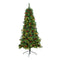 6’ Flat Back Montreal Mountain Artificial Christmas Tree with Pine Cones and Berries-Christmas Tree-Parc Decor